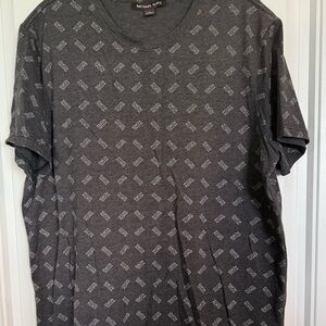 Michael Kors Charcoal Logo Print Men's Tee